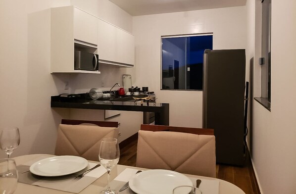 Dining - Studio 2 Bedrooms - Itacolomi Peak View (Bauxita)