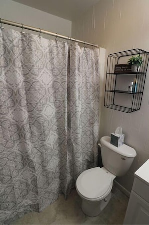 Combined shower/bathtub