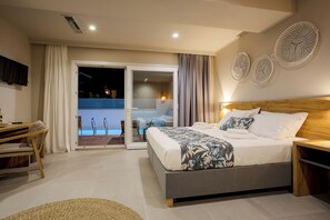 Superior Studio Suite, Private Pool, Beachfront | View from room - Sarpidon Suites (Chania)