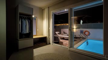 Suite Studio Supérieure, piscine privée, en front de plage