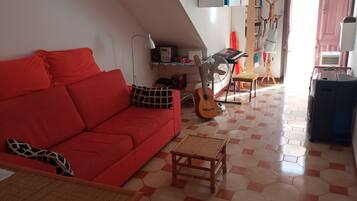 Smart TV, lettore DVD, libri, impianto stereo