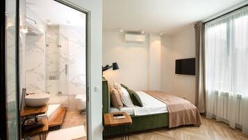 2 quartos, roupas de cama premium