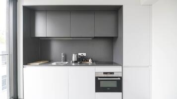 Apartamento conforto | Cozinha privada | Fogão, cooktop, máquina de café expresso, cafeteira/chaleira