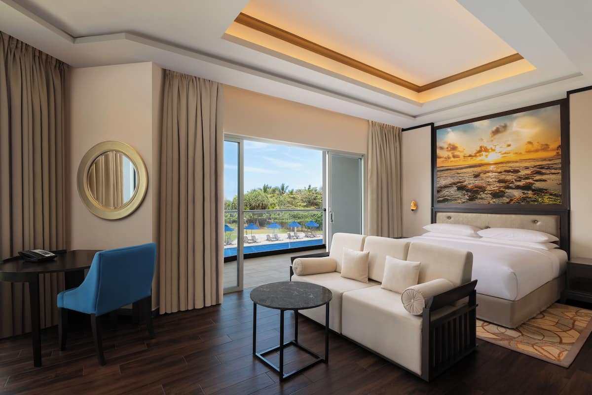 Premium bedding, down comforters, pillowtop beds, minibar