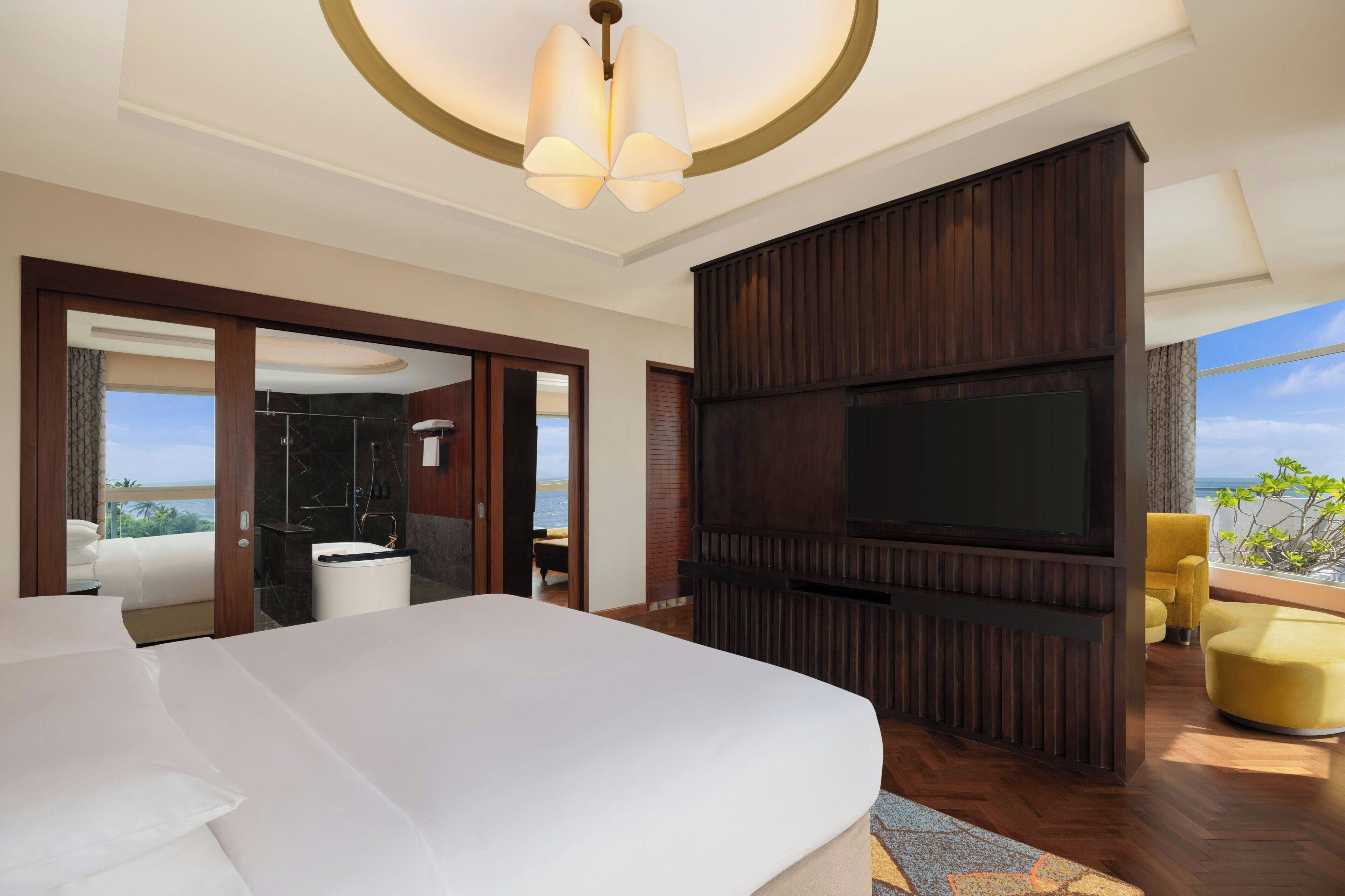 Presidential Suite, 2 Bedrooms, Ocean View | Premium bedding, down comforters, pillowtop beds, minibar