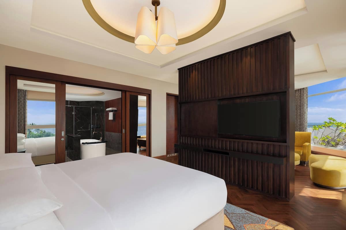 Presidential Suite, 2 Bedrooms, Ocean View | Premium bedding, down comforters, pillowtop beds, minibar