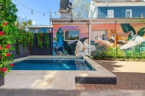 Pool - Boho Rosa | Famous Pink House with Pool & Yard! (Charleston)