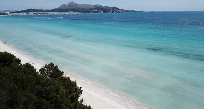 House with pool a few steps from the beach