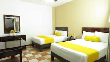 Traditional Double Room, 2 Double Beds, Ensuite | Down comforters, desk, free WiFi