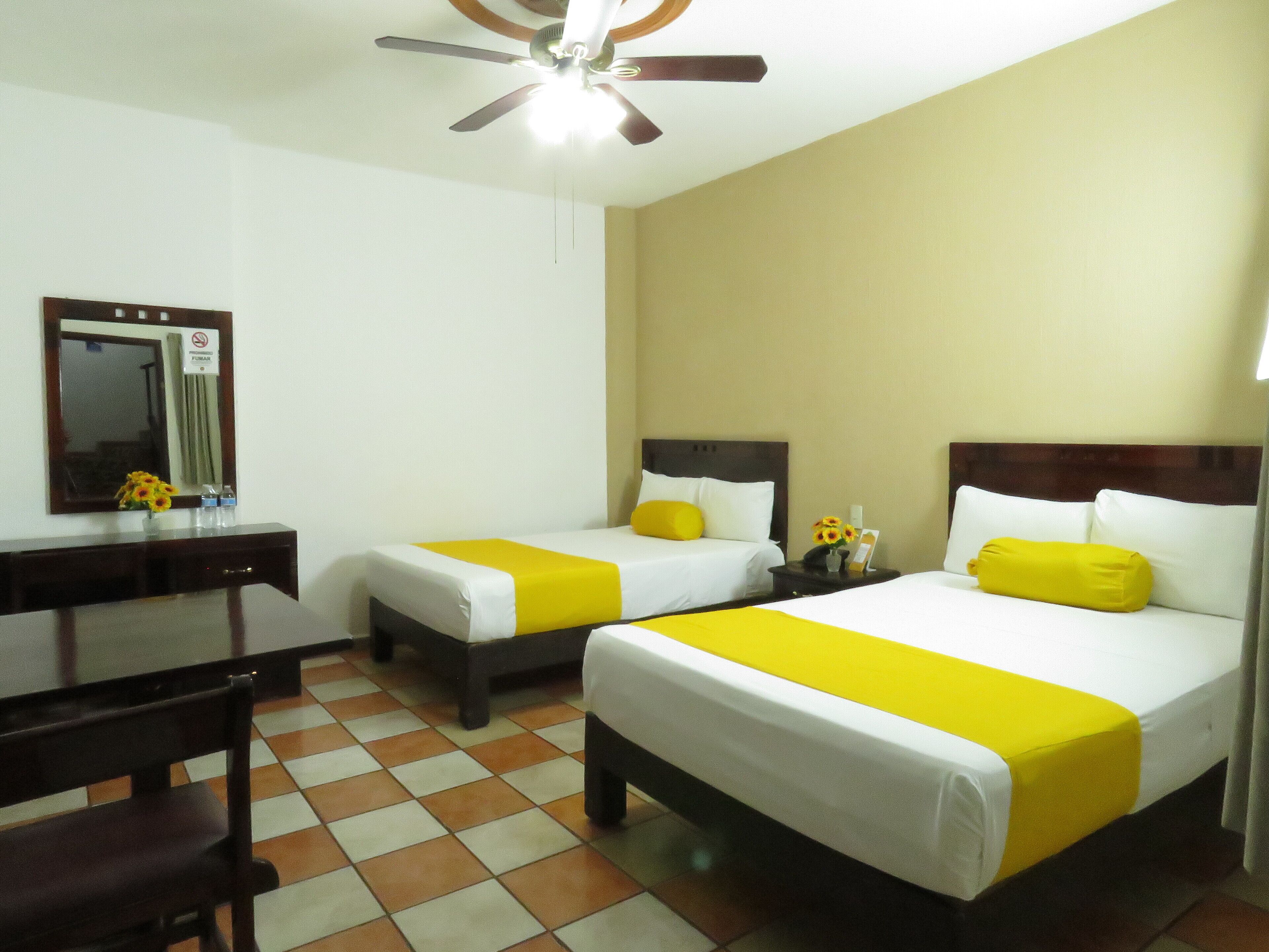 Down duvets, desk, free WiFi