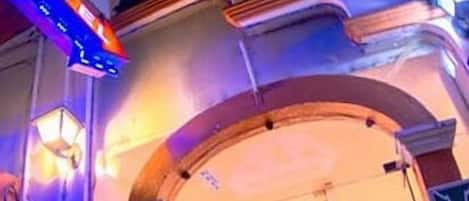 Front of property – evening/night