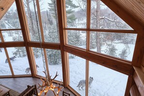 Deluxe chalet | Uitzicht vanuit de kamer