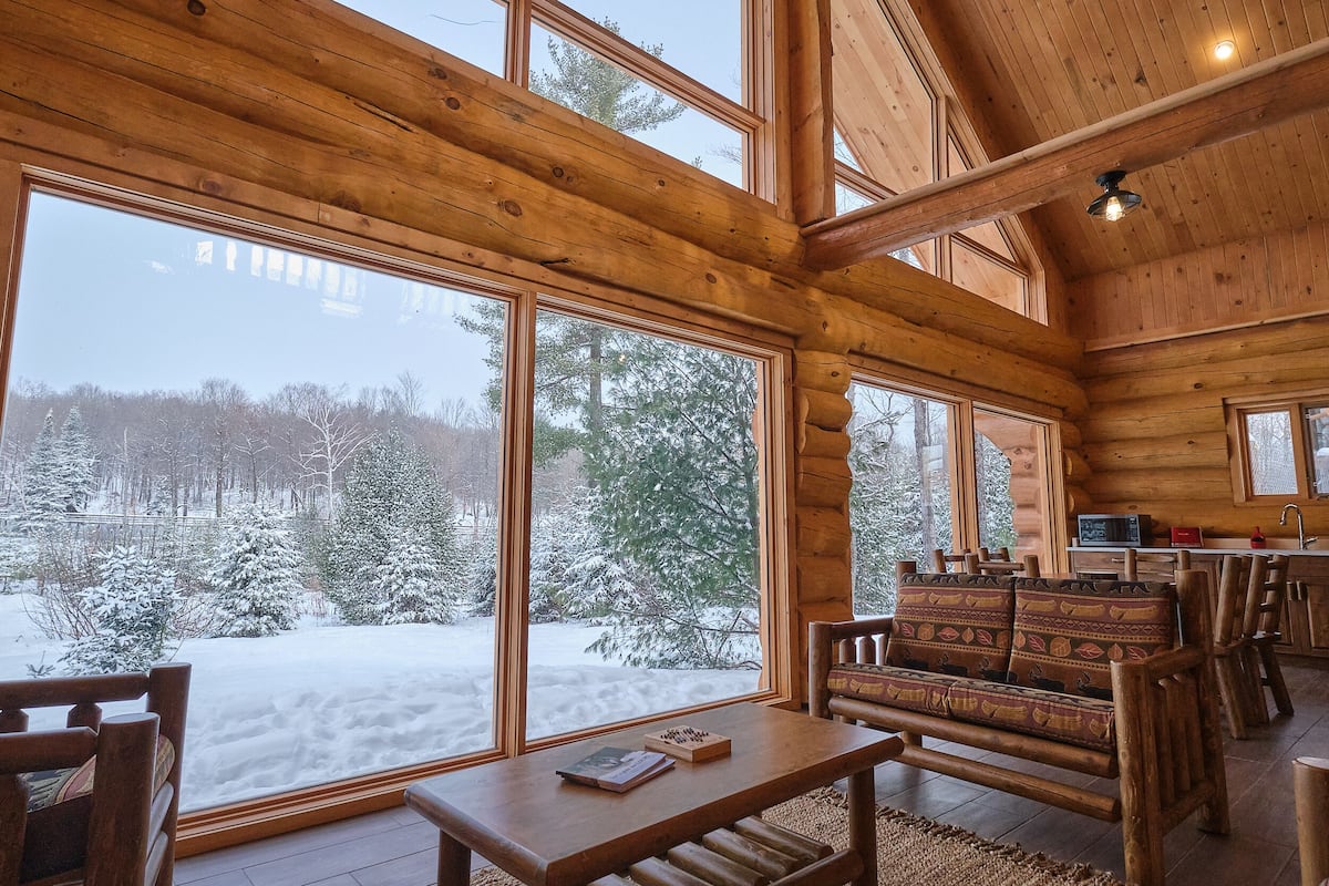 Lodge des Loups (Moyen) | Área de sala de estar