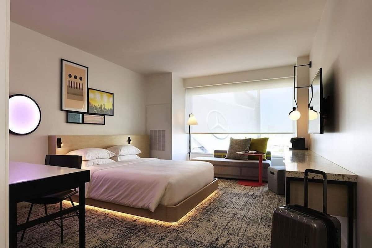 Egyptian cotton sheets, premium bedding, pillow-top beds, in-room safe