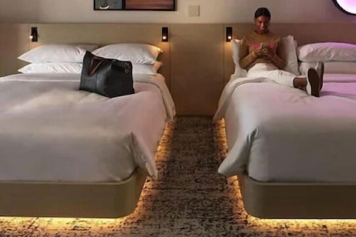 Egyptian cotton sheets, premium bedding, pillow-top beds, in-room safe