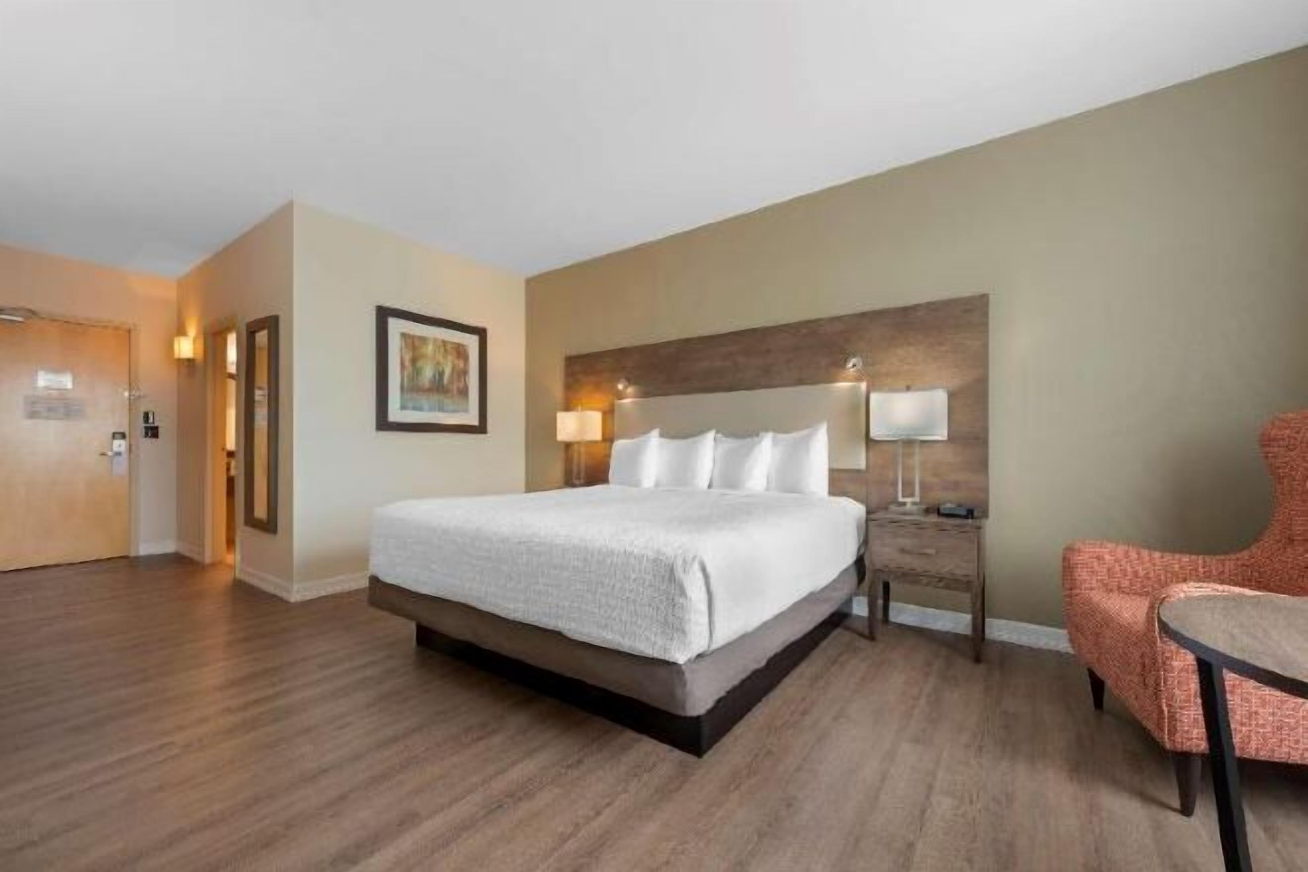 Individually decorated, desk, laptop workspace, blackout drapes