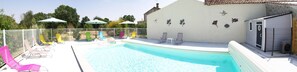 Piscine extérieure, piscine chauffée
