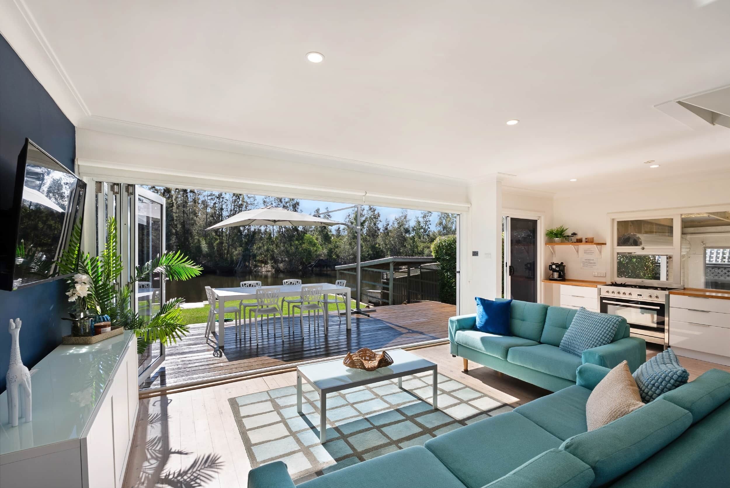 TV, DVD player, stereo