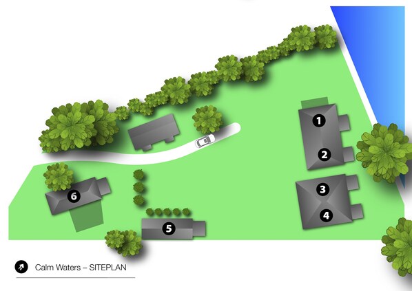 Kart over overnattingsstedet
