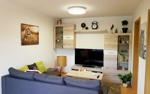 Smart TV, DVD player, books, music library - Holidays directly in the spa town of Oberwiesenthal in a modern, cozy 3-room apartment (Kurort Oberwiesenthal)