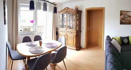 Vacaciones directamente en la ciudad balneario de Oberwiesenthal en un moderno y acogedor apartamento de 3 habitaciones.
