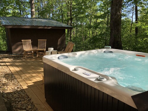 Spacious Mountaintop Lodge: close to everything, sauna, hot tub and game room