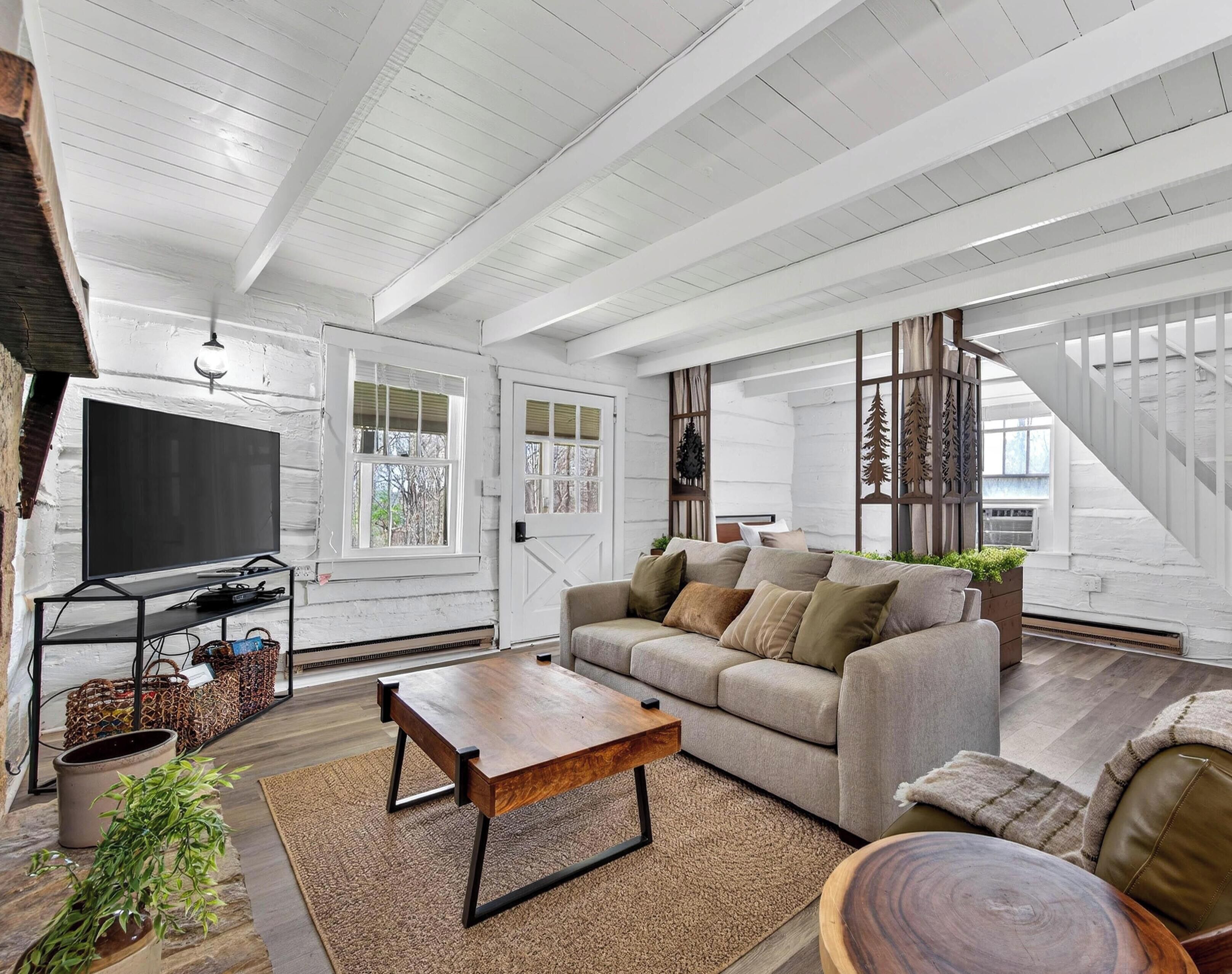 TV, fireplace, DVD player