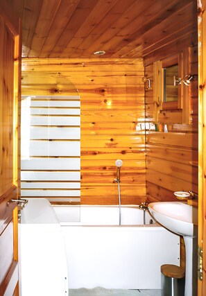 Bathtub - Homerez - Chalet Sixt-Fer-à-Cheval, mountain view (Sixt-Fer-à-Cheval)