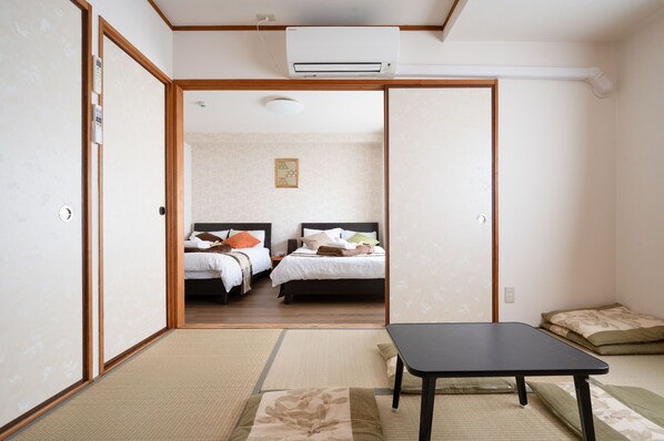 2 chambres, fer et planche à repasser, Wi-Fi gratuit, draps fournis