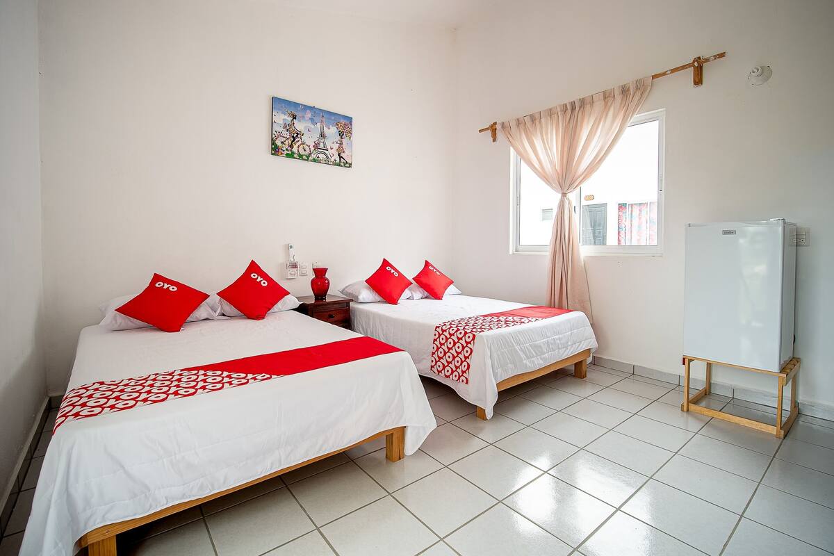 ห้องสแตนดาร์ด (Three beds) | ห้องเก็บเสียง, Wi-Fi ฟรี, ผ้าปูที่นอน