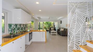 4 Bedrooms with Private Pool Villa | Private kitchen | Fridge, oven, coffee/tea maker, electric kettle