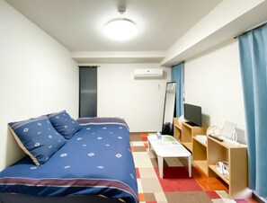 公寓, 1 間臥室 | 書桌、遮光窗簾/窗簾、熨斗/熨衫板、免費 Wi-Fi