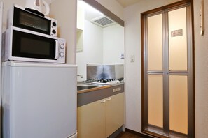 公寓, 1 間臥室 | 私人小型廚房 | 迷你雪櫃、微波爐、多士爐、��烤盤