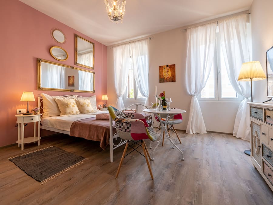 Individually decorated, individually furnished, blackout drapes