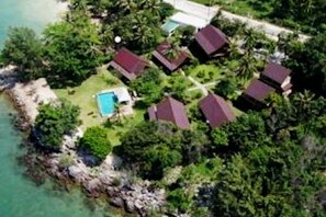 Aerial view - 2 Bedoom Beach Front Villa Laem Noi SDV098-By Samui Dream Villas (Koh Samui)