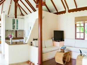 Villa, 4 Bedrooms, Non Smoking, Kitchen | Living area - 4 Bedroom Beach Front Villa Sea Breeze SDV229B-By Samui Dream Villas (Koh Samui)