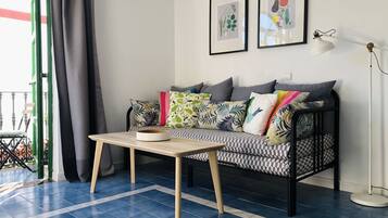 TV, DVD player, books