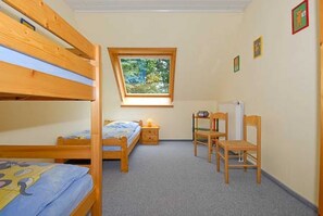 2 soveværelser, weekendseng, sengetøj