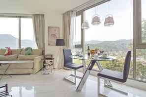 Comfort Apartment | Living area | 21-inch flat-screen TV with digital channels, TV - Oceana Apartments Phuket (Kamala)