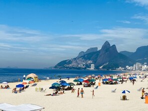 Perto da praia, toalhas de praia 