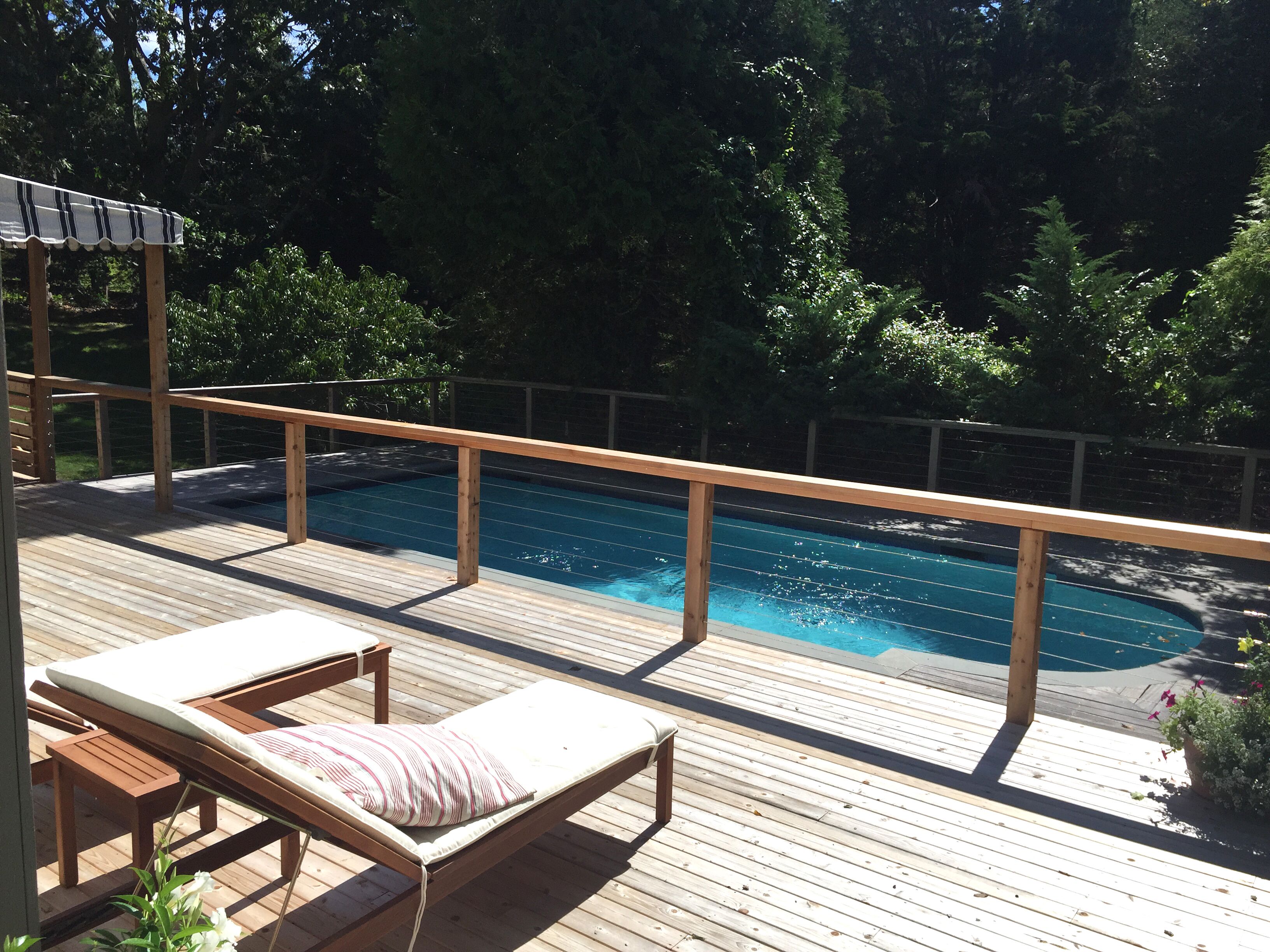 Peaceful Shelter Island sanctuary with heated gunite saltwater pool