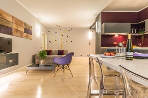 Apartment, 2 Bedrooms | Living area | Flat-screen TV