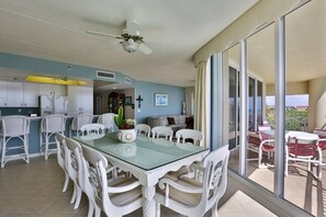 Condo, 3 Bedrooms | Private kitchen | Highchair - Surf And Racquet 101 3 Bedroom Condo by RedAwning (New Smyrna Beach)