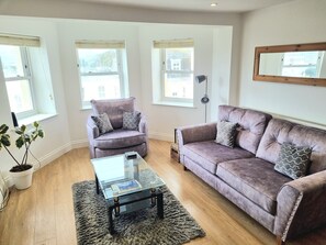 City Apartment, 2 Bedrooms, Non Smoking, River View | Living area - River views By Royal William Yard (Plymouth)