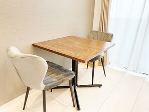 Dining - No 202 Close to Kumamoto Station maisonette type  Semidouble bed x 2  sofa TV with video app / Kumamoto Kumamoto (Kumamoto)