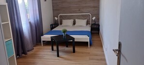 2 bedrooms, in-room safe, iron/ironing board, travel cot