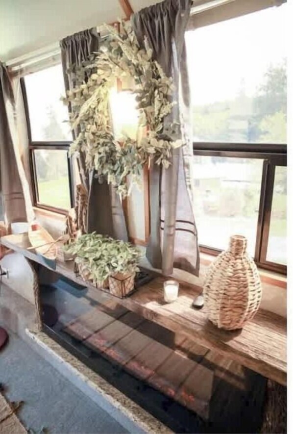 Interior - Prevost Tour Bus at Whiskey Creek Beach NW (Port Angeles)