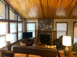 TV, fireplace, ping pong