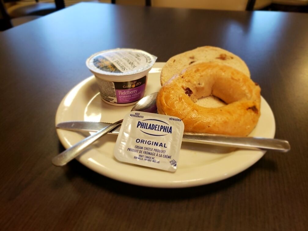 free daily self-service breakfast