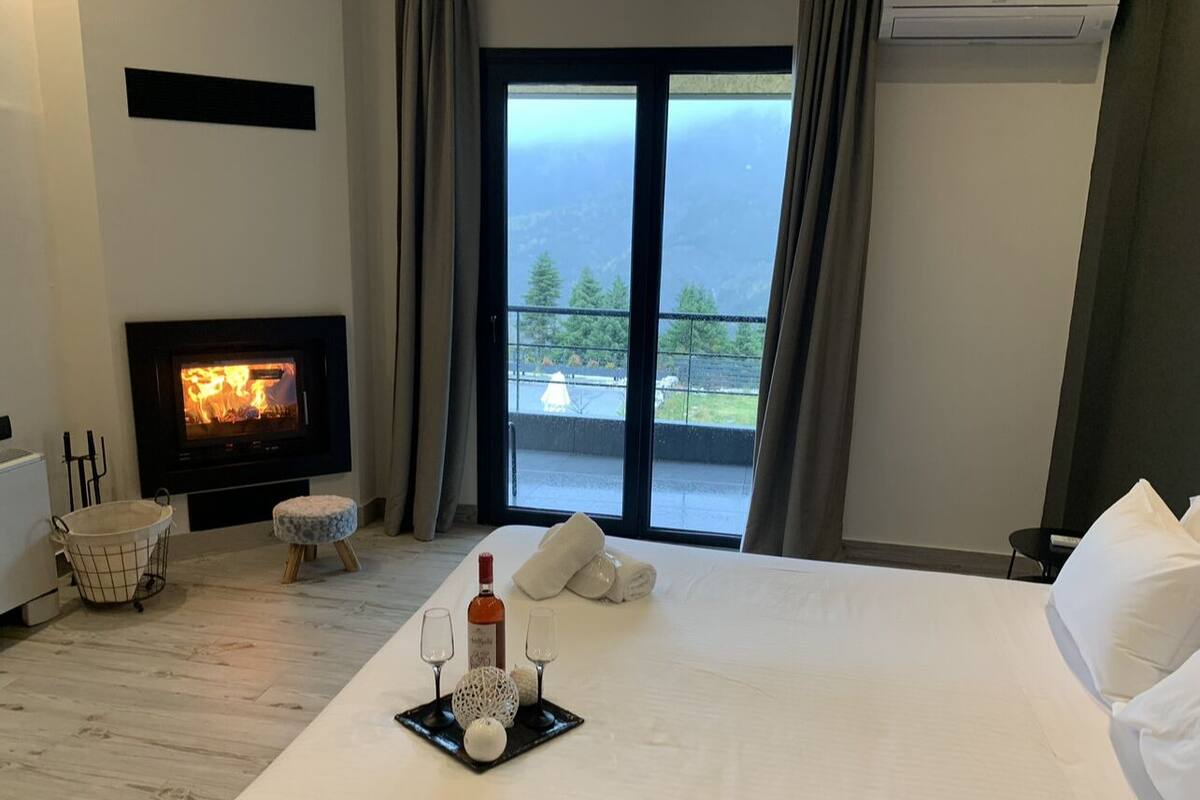 Deluxe-Suite, Kamin